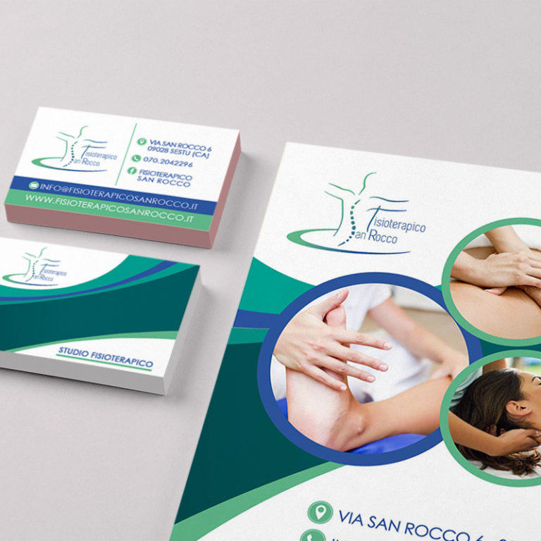 B.V. e Locandina Fisioterapico San Rocco