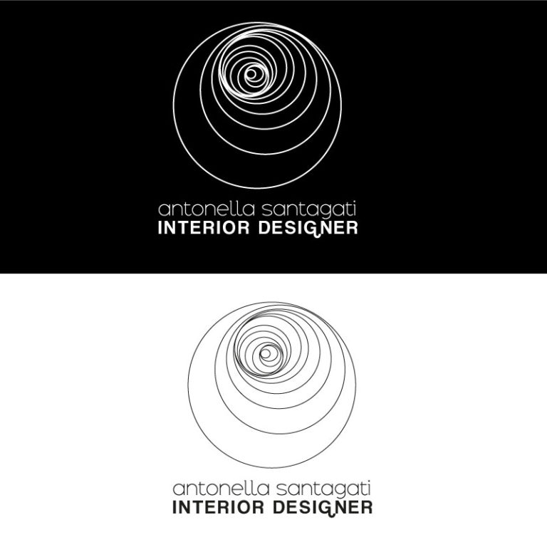 Logo Antonella Santagati Interior Designer variante colore