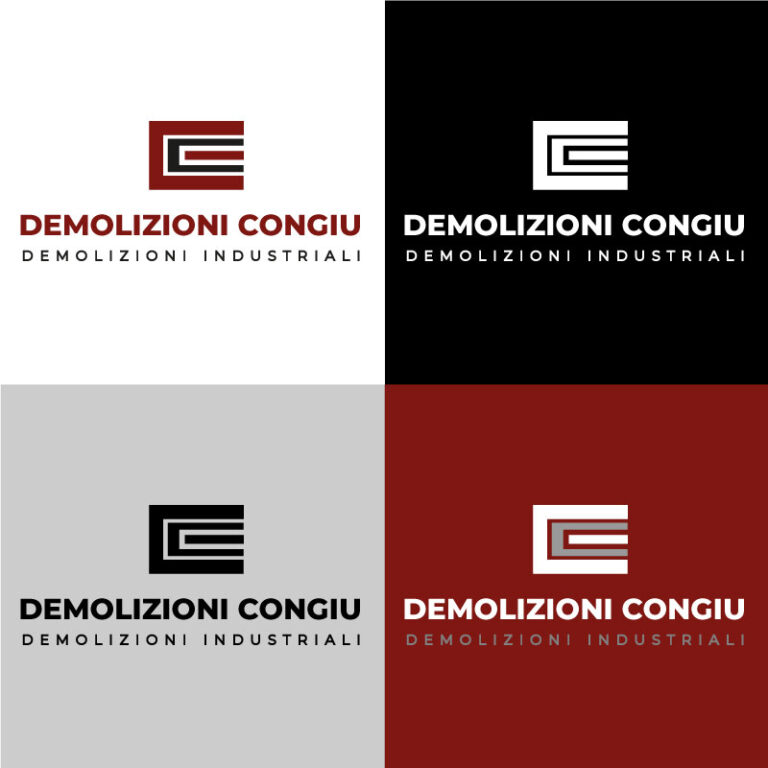 Logo Demolizioni Congiu varianti colore