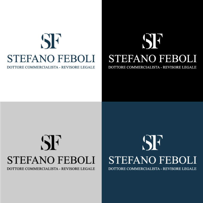Logo Stefano Feboli Commercialista varianti colore