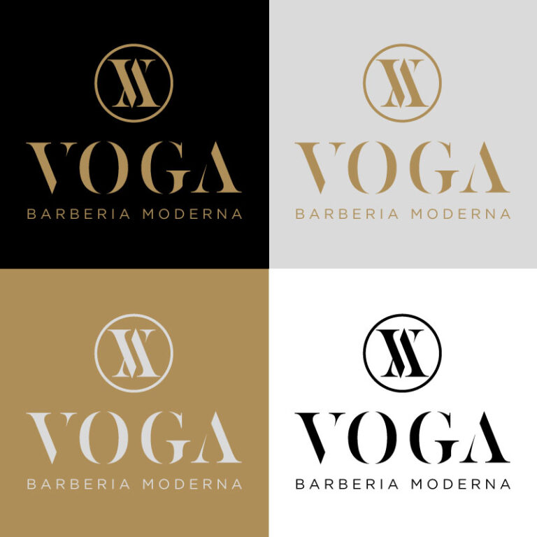 Logo Voga Barberia Moderna varianti colore